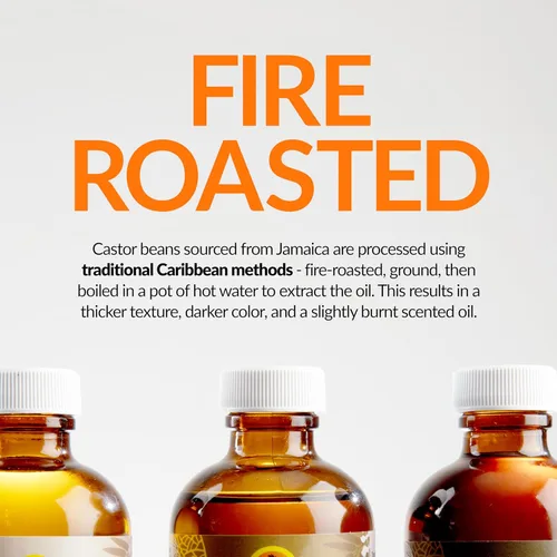 Vista 4 de Isla tropical viviente- Aceite negro de castor jamaiquino con lavanda- 8 oz botella de plástico PET