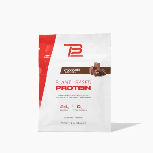 TB12 Proteína en polvo a base de plantas de Tom Brady, 24g de proteína de guisante vegana, baja en azúcar, baja en carbohidratos, sin OMG, reemplazo