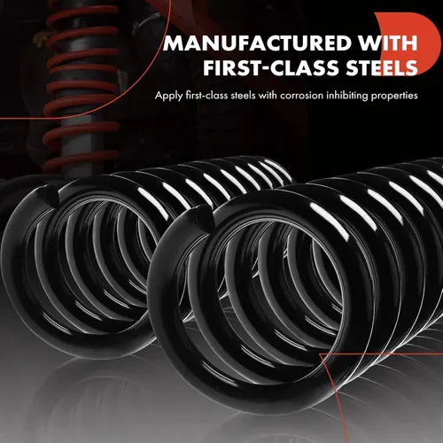 Vista 4 de A-Premium Juego de 2 resortes helicoidales de suspensión delantera compatibles con Jeep Grand Cherokee 1999 2000 2001 2002 2003 2004, repuesto #
