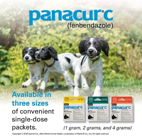 Vista 2 de Panacur C Canine Dewormer Perros 1 (3 paquetes) gramos cada paquete trata 10 libras (cinco paquetes, amarillo)