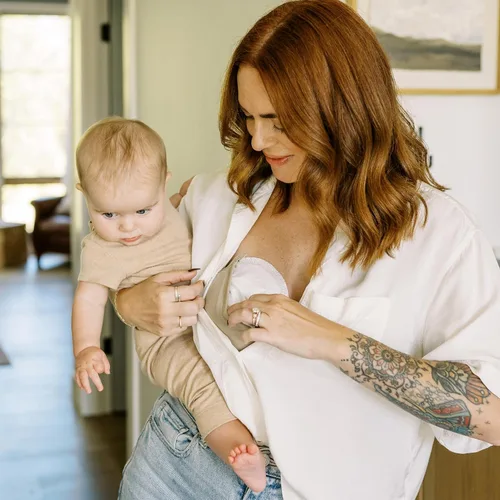 Vista 15 de Dr. Brown's Almohadillas absorbentes desechables de un solo uso para lactancia materna y fugas