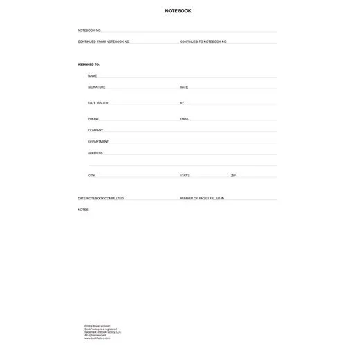 Vista 2 de Libreta de notas de ingeniería de 96 páginas, de 8 78 x 11 14 pulgadas, con cubierta dura de costura Smyth, de la marca BookFactory