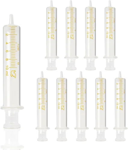 Vista 9 de Paquete de 10 jeringas de vidrio de 0.1 fl oz con tapas para líquido, jeringas de vidrio de borosilicato para aplicador de aceite o pegamento, sin
