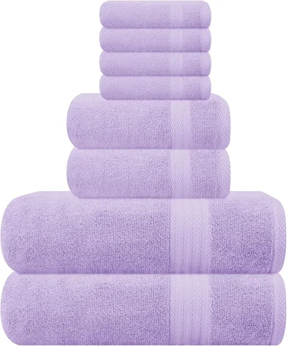 Vista 133 de GLAMBURG Sábana de baño de algodón extra grande premium de 700 GSM 35x70 - 100% algodón peinado - Calidad de hotel y spa de lujo - Duradera