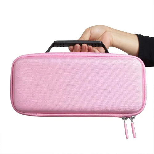 Vista 6 de Hermitshell Estuche rígido de viaje para compuesto de modelado Play-Doh, paquete de 10 latas de colores de 2 onzas (solo caja) (rosa)