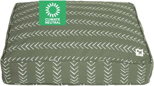 Vista 42 de Molly Mutt Pequeña Funda para Cama de Perro, Amarillo por la Mañana, Verde Oliva y Azul Claro