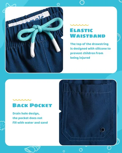 Vista 4 de maamgic Traje de baño para niños con forro de compresión para niños pequeños