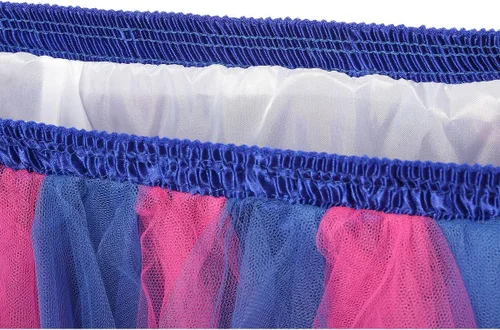 Vista 6 de GOOBGS Musever Falda de ballet de época de los años 50 con burbujas de tul