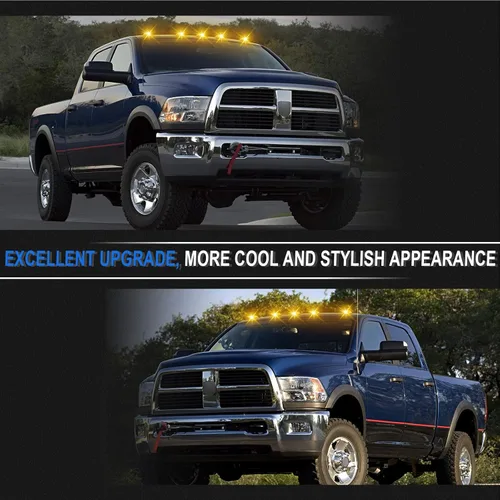 Vista 3 de Luz de techo de cabina LED compatible con Ram 1500 2500 3500 2003-2018/Ram 4500 5500 2011-2018, luz de liquidación de cabina superior de lente