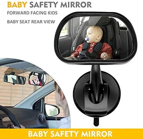 Vista 5 de Espejo de coche para bebé, espejo de seguridad para niños, asiento de bebé y niño
