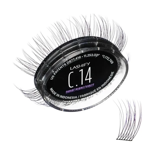 Vista 19 de Lashify Rizo de 0.472 in Gossamer extensiones de pestañas de repuesto, color ceniza, pestañas postizas para un aspecto natural