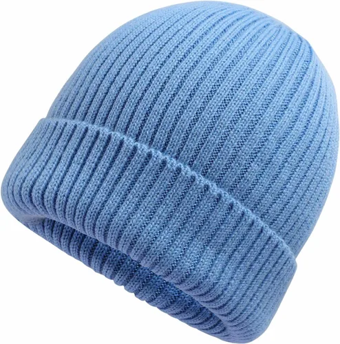 Vista 7 de LiuSuper Gorro XXL de gran tamaño para hombres y mujeres, gorro de invierno cálido extragrande para cabezas grandes, forrado y elástico Negro