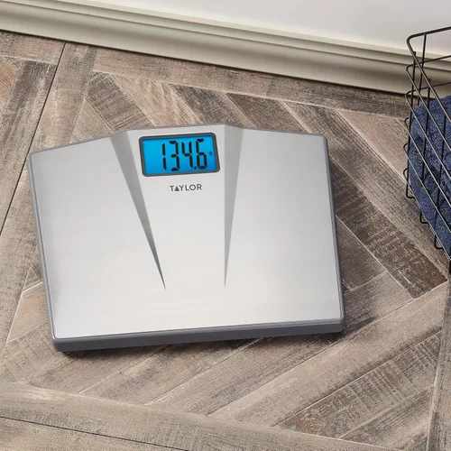 Vista 2 de Taylor Báscula digital de baño, 1 unidad (paquete de 1), color plateado