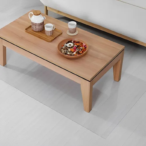 Vista 2 de Tapete de plástico para silla de escritorio para suelo de madera dura, protector de piso de madera para silla rodante, tapete grande para silla