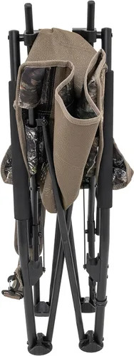 Vista 7 de Browning Strutter - Silla de caza de pavo de camuflaje con diseño compacto plegable de perfil bajo, marco de acero duradero, correa de transporte