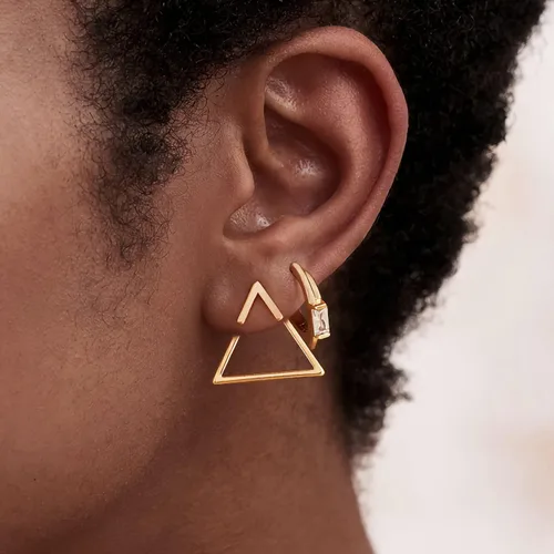 Vista 6 de MYEARS Women Earrings Gold Stud 14K Gold Filled Small Simple Handmade Hypoallergenic Everyday Jewelry