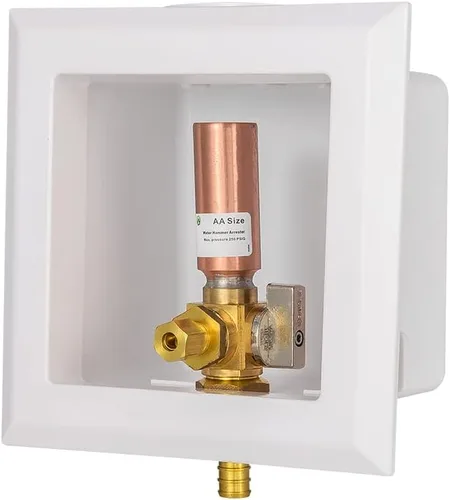 Vista 12 de EFIELD Caja universal para máquina de hielo, entrada MIP de soldadura de 1/2 pulgada con válvula de bola de 1/4 de vuelta instalada, (IM028)