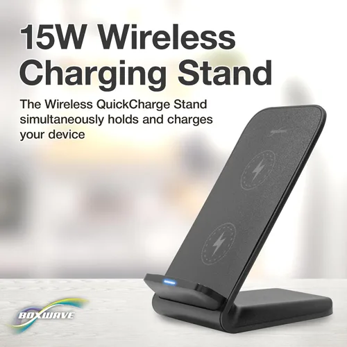 Vista 3 de BoxWave Cargador compatible con Samsung Galaxy S10e - Soporte inalámbrico de carga rápida (10W), sin cable, sin problema, carga tu teléfono