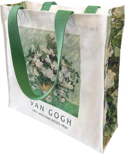 Vista 12 de Bolsa de lona para mujer con cremallera, bolsa de lona duradera y portátil reutilizable, bolsa de mano estética