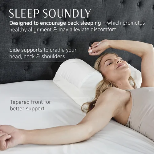 Vista 3 de YourFacePillow, Almohada de Belleza para Dormir Boca Arriba, Almohada Cervical para el Cuello, Almohada de Espuma Viscoelástica de Contorno
