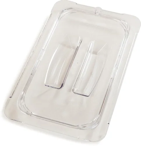 Vista 4 de Carlisle FoodService Products 10290U07 StorPlus - Tapa de policarbonato con mango universal para alimentos, tamaño cuarto, transparente