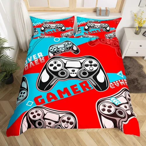 Vista 24 de Juego de ropa de cama de panal de abeja, funda de edredón geométrica 3D de colmena hexagonal de colmena tamaño Queen para niños y hombres, funda