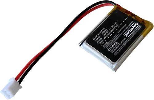 Vista 4 de Nzzz Batería LiPo de 200 mAh 3.7 V 602025 con 2 cables JST PH2.0.000 in Conector 602025 Batería recargable resistente a altas temperaturas