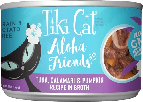 Vista 16 de Tiki Cat Aloha Friends - Paquete variado de alimentos húmedos de atún, 5.5 onzas, 8