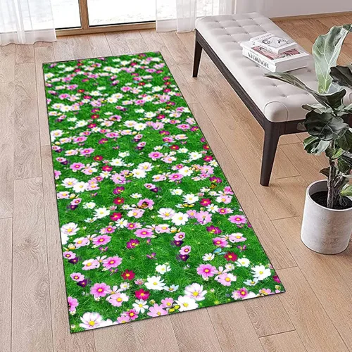 Vista 2 de Alfombra de pasillo para pasillo, muy larga, alfombra estrecha, alfombra de pasillo de cocina, alfombra de pasillo de interior, alfombra
