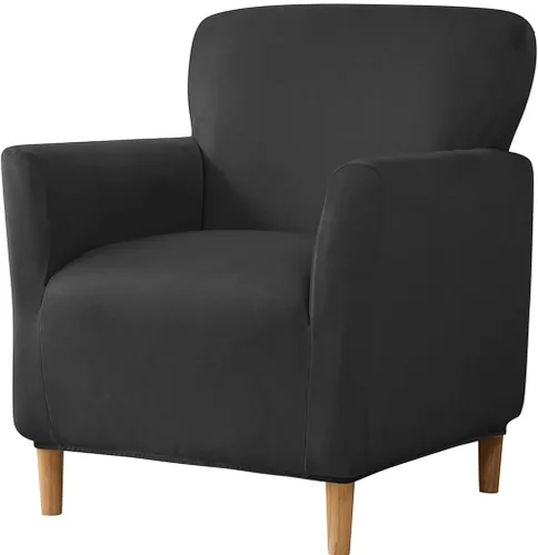 Vista 46 de XMAYODS Funda para silla de club, funda para silla de bañera, fundas suaves y redondas para silla de sofá, fundas de sofá con parte inferior #1