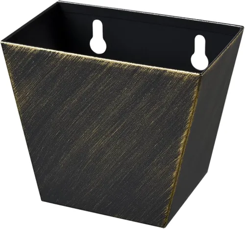 Vista 9 de Colector de tapa de botella de cerveza de cobre antiguo montado en la pared, cubo de acero inoxidable (paquete de 2)