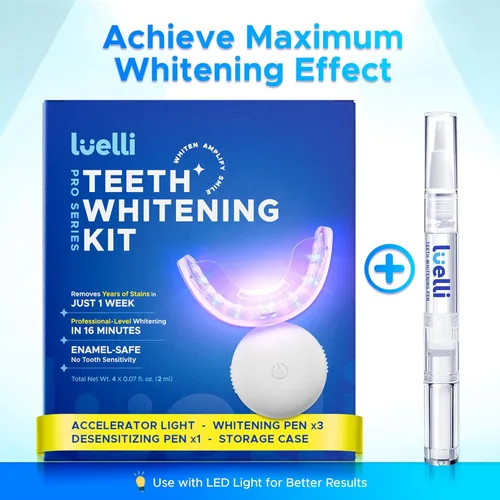 Vista 8 de Luelli Bolígrafo blanqueador de dientes, más de 50 usos, gel blanqueador de dientes profesional de tamaño de viaje, gel blanqueador orgánico extra