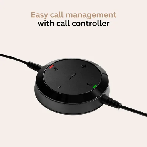 Vista 4 de Jabra Evolve 20 Auriculares con Cable (Edición 2025) - Auriculares con Cable de Un Solo Oído para Oficina y Trabajo desde Casa - Control de Llamadas