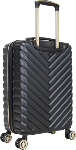 Vista 8 de Kenneth Cole REACTION Madison Square - Equipaje rígido expandible con estilo de Chevron para mujer, Negro), 5717905