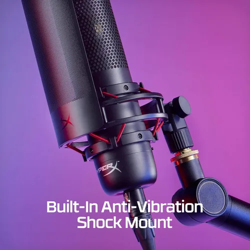 Vista 6 de HyperX Micrófono ProCast: micrófono de condensador de diafragma grande, conexión XLR