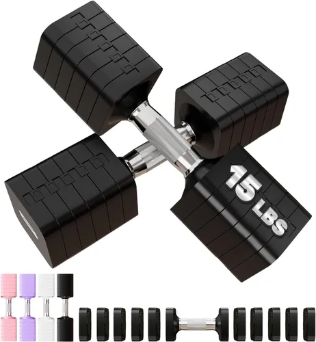 Vista 14 de 15LBS 30LBS Adjustable Dumbbell Set Free Weights Dumbbells Set for Women Men Hand Weights Sets Adjust Dumbbell Weight Sets for Home Gym Exercise