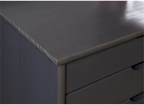 Vista 7 de Linon Callie - Carrito de almacenamiento con ruedas con ocho cajones en madera gris