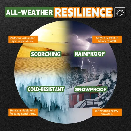 Vista 5 de RAINDEWAY Lonas de 4x8 pies, lona multiusos de poliéster a rayas de 12 mil, impermeable, con ojales y bordes reforzados, lonas rojas/blancas