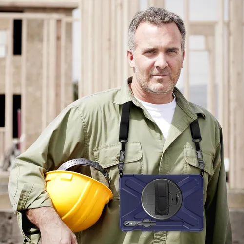 Vista 8 de ProCase Funda resistente para Galaxy Tab S10 2024/Tab S9 FE/ S9 / S8 / S7 de 11 pulgadas para exteriores con soporte para bolígrafo S, funda marino