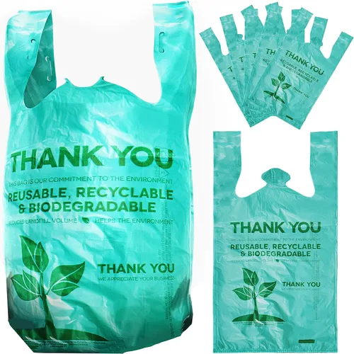 Avant Grub Plastic Grocery Bags Perfect for Business, Restaurants. bulk, Heavy Duty, Thick, Green, T Shirt Bag for Shopping.