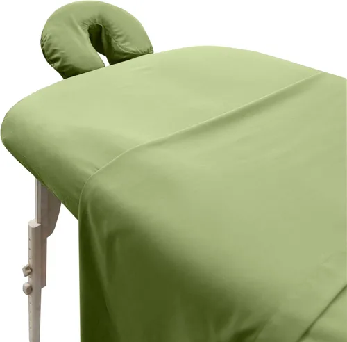 Vista 13 de LONDON LINENS Juego de sábanas de microfibra suave para mesa de masaje, juego de 3 piezas, incluye funda para mesa de masaje, sábana bajera
