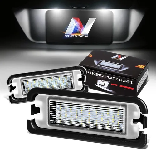 Vista 28 de Par de luces LED para placa de matrícula Compatible con 99-03 Protégé / 02-03 Protege5 / 99-05 Miata MX-5, YL8Z13550AA NC1051270BL, NVL-LPL-009