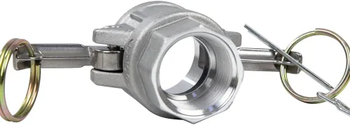 Vista 4 de 2 piezas de aluminio Camlock (1 pulgada D) accesorios de manguera de leva y ranura, accesorios de bloqueo de leva, acoplador hembra x rosca NPT