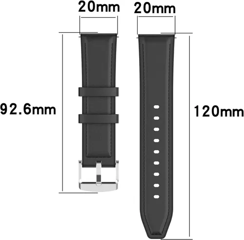 Vista 2 de TenCloud Bandas compatibles con Amazfit Bip 3 Pro/GTS 4 Mini/GTS 2 Mini, banda de liberación rápida de 0.787 pulgadas, correa de cuero de repuesto