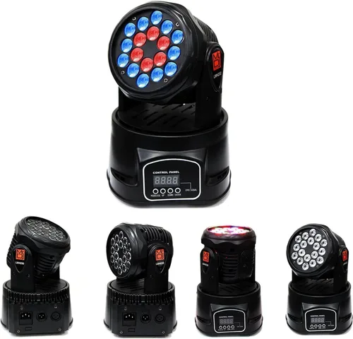 Vista 3 de MR DJ USA - LMH230 100W RGBW 18-LED Cabeza móvil DJ Luz