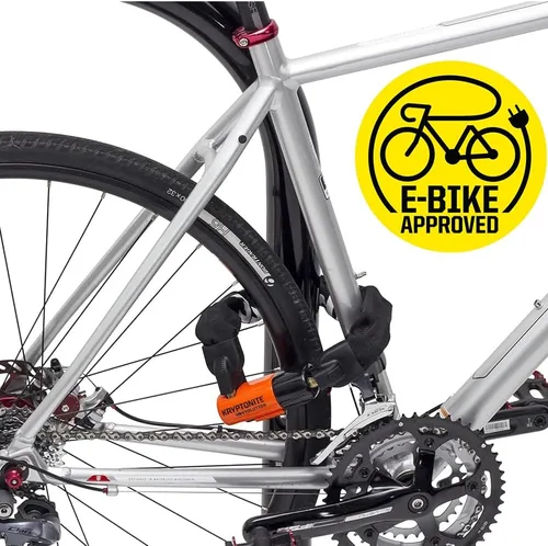 Vista 5 de Kryptonite Evolution 1055 - Cerradura de cadena para bicicleta, 1.8 pies de largo, cadena de acero de 0.394 in, resistente, antirrobo, vendida