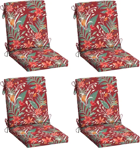 Vista 12 de Cojín para silla de comedor exterior Arden, 20 x 20 pulgadas, resistente a la lluvia, resistente a la decoloración, Alana Tile