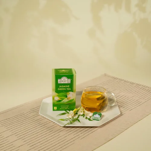 Vista 6 de Ahmad Tea Green Tea, Jasmine Romance, 20 unidades (paquete de 6) - Sin cafeína y sin azúcar