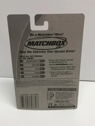 Vista 3 de 2001 Matchbox #31 VOLKSWAGEN BEETLE 4X4 escala 164 fundida a presión