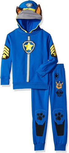 Paw Patrol Nickelodeon Boys Pullover Hoodie and Jogger Pant Set for Toddlers and Little Kids Blue
